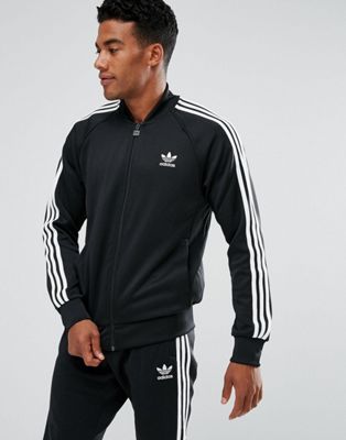 adidas originals superstar track jacket in black