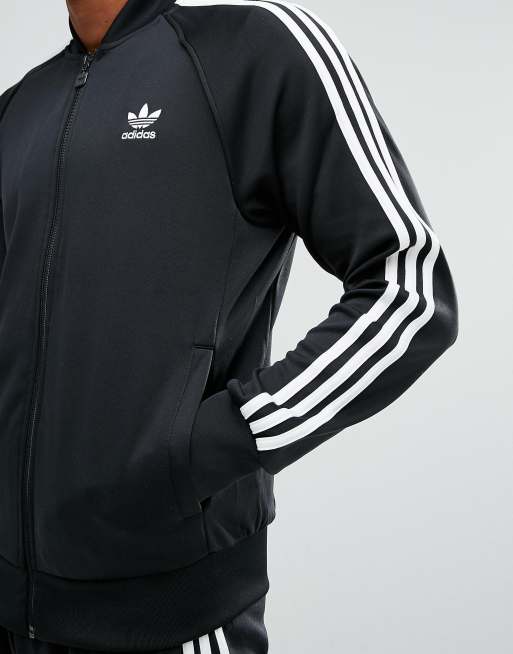 adidas Originals Superstar Track Jacket In Black BK5921