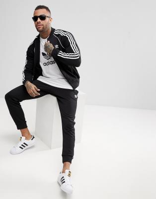 adidas superstar track jacket black