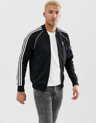 adidas black superstar track jacket