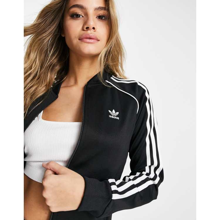 Adidas originals authentic superstar track jacket in hot sale black dj2856