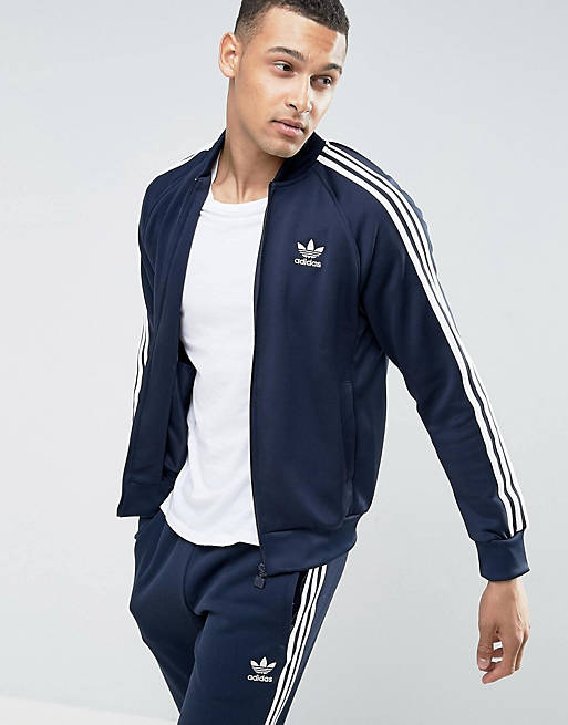 novela Orgullo flaco adidas Originals Superstar Track Jacket In Blue BK5919 | ASOS