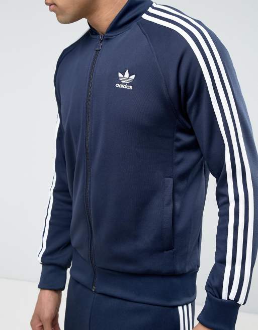 Adidas superstar store blue jacket