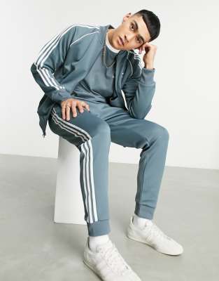 adidas superstar tracksuit blue