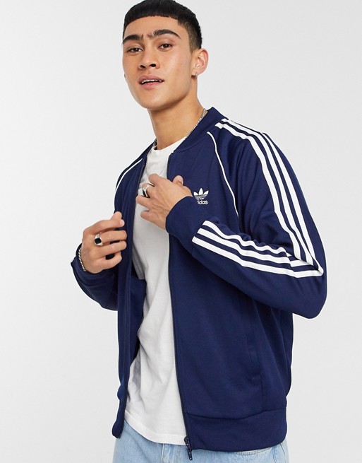 adidas Originals superstar track jacket in navy
