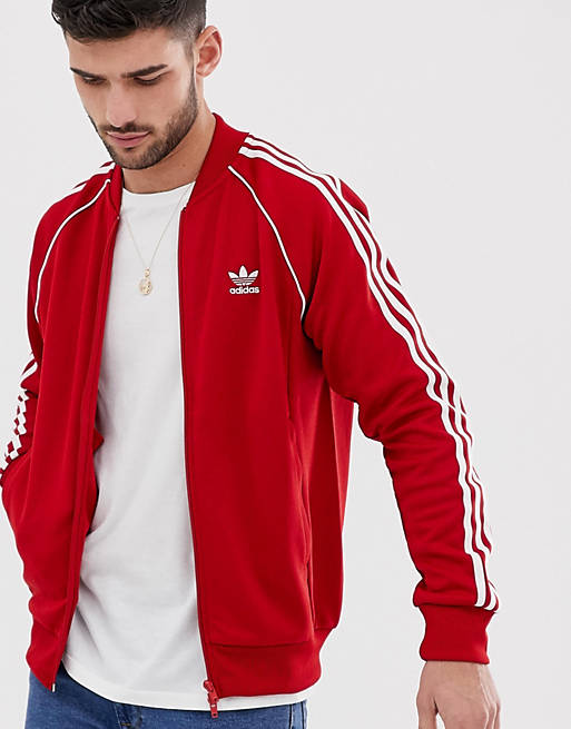 adidas Originals Superstar Track Jacket Red | ASOS