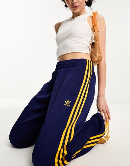 Adidas Originals Women's Originals Superstar Track Pants, Blue In Dark Blue