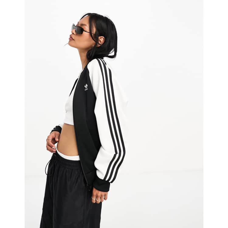 Adidas superstar womens track top sale