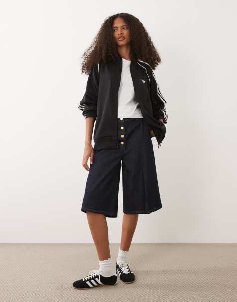 adidas Originals Superstar track top in black