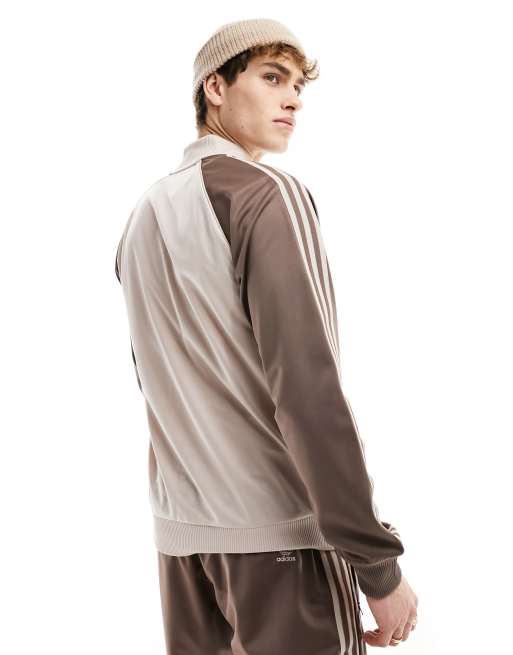 adidas Originals Superstar track top in tonal brown | ASOS