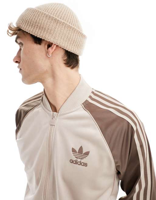 adidas Originals Superstar track top in tonal brown | ASOS