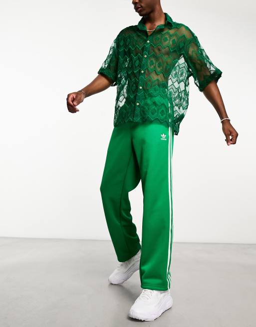 adidas Originals superstar track pant in green, ASOS