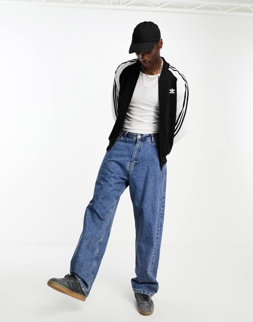 Adidas pants 2024 with jean jacket