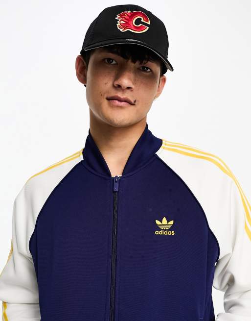 Adidas originals navy shop blue superstar track jacket