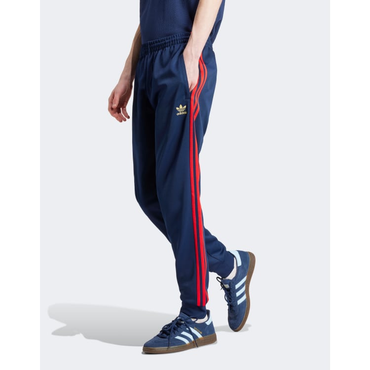 Adidas originals superstar track pants red online