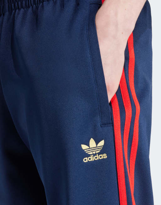 Adidas superstar track pants mens navy best sale