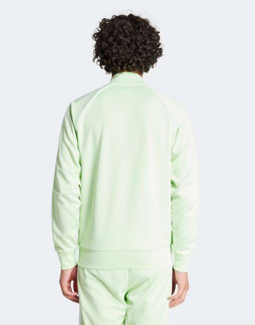 adidas Originals Superstar tracksuit top in light green ASOS