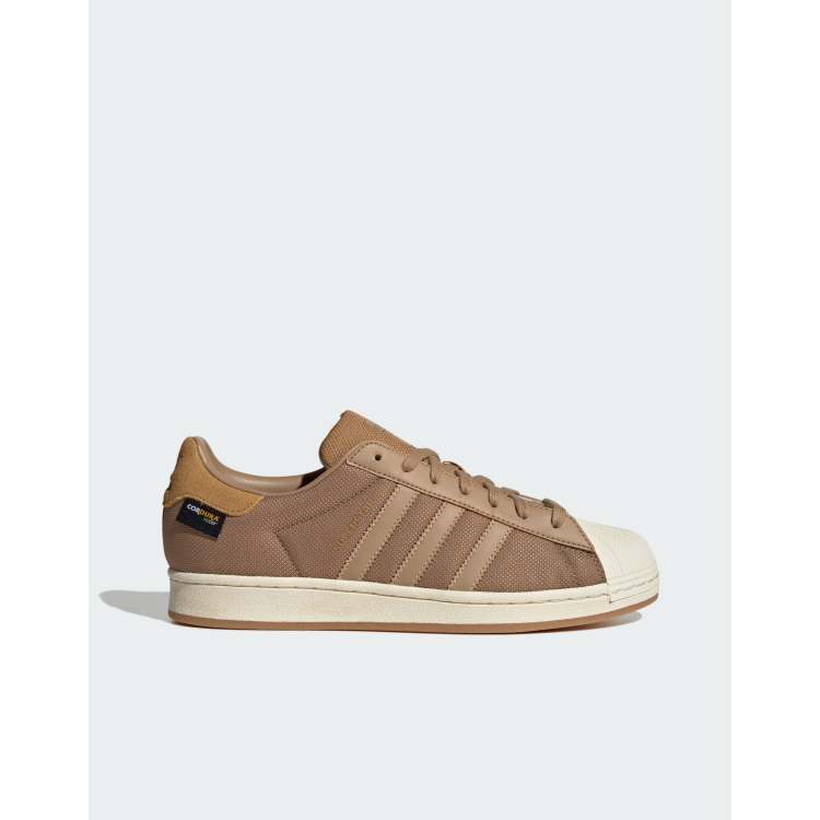 Adidas superstar suede beige sale