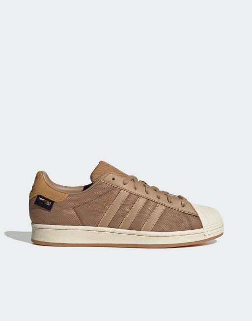 adidas Originals superstar trainer in beige