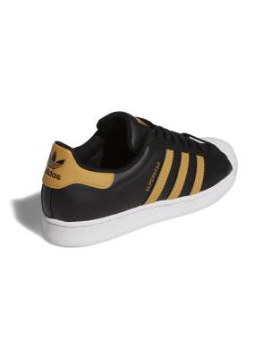 adidas originals superstar black and gold