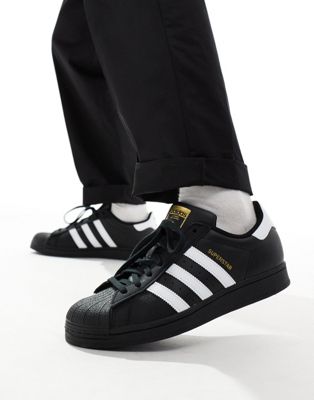 adidas Originals Superstar trainers in black | ASOS
