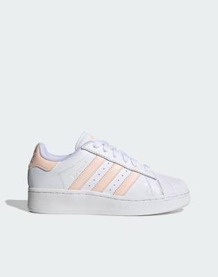 adidas Originals Superstar Trainers in Peach | ASOS