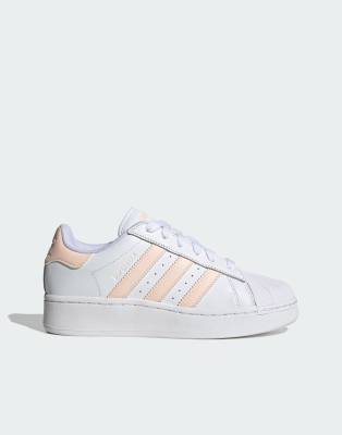 Adidas superstar store white peach