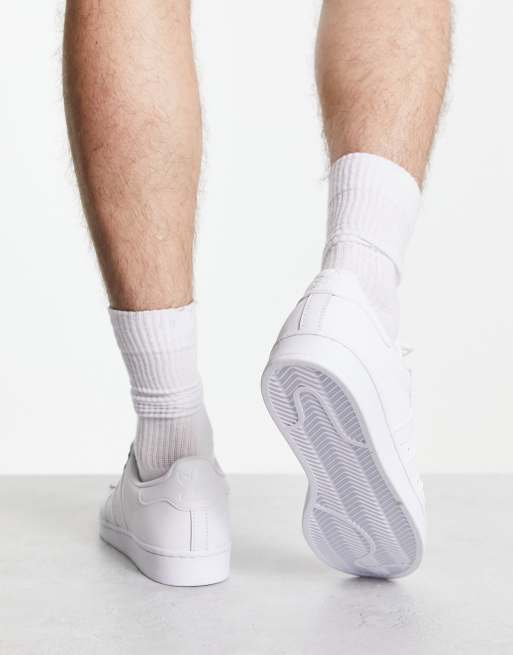 adidas Originals Superstar trainers in triple white ASOS