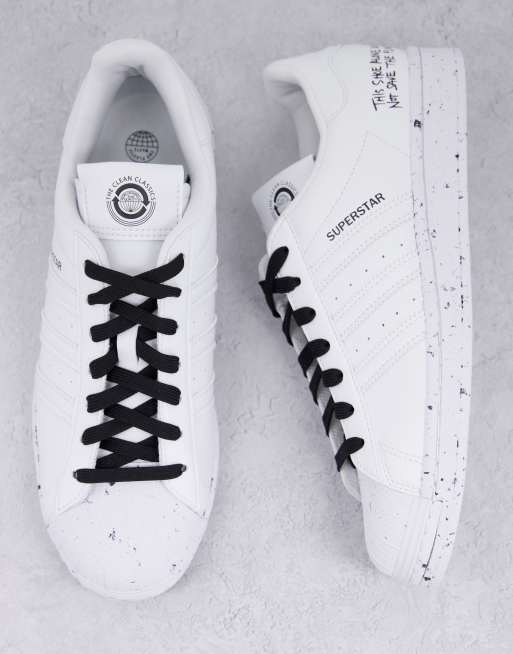 Adidas superstar black and clearance white asos