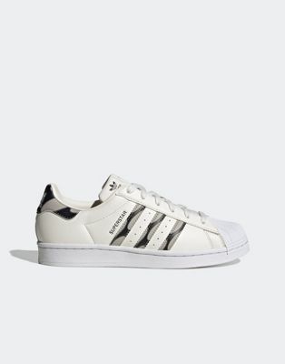 adidas Originals Superstar trainers in white and black
