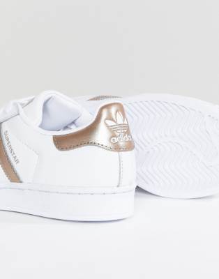 rose gold superstar trainers