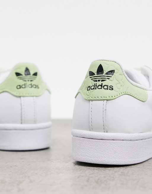 Adidas superstar pastel green sale