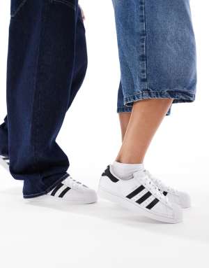 adidas Originals Superstar trainers in white