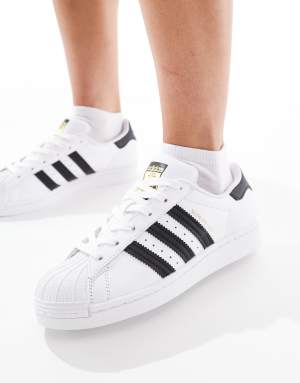 adidas Originals Superstar trainers in white
