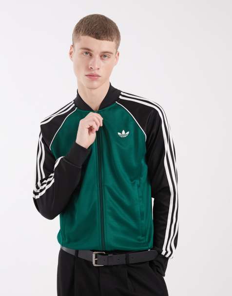 adidas Originals - Superstar - Trainingstop in groen en zwart - view 1