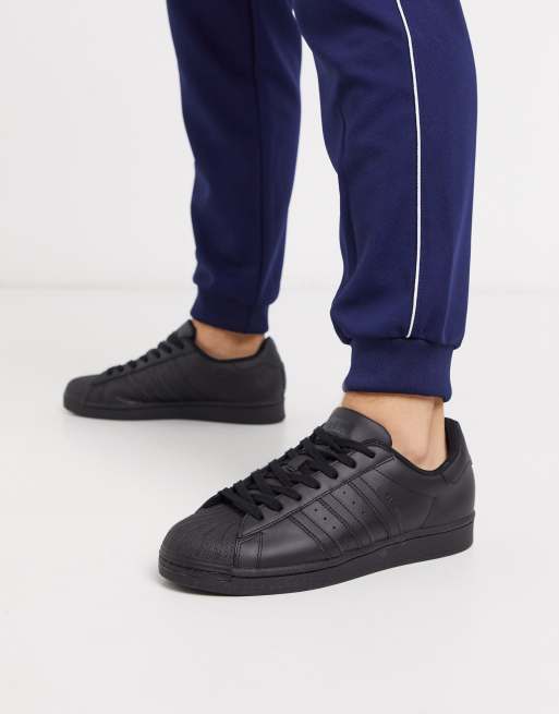 adidas Originals – Superstar - Tredobbelt sorte sneakers