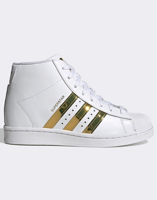 adidas Originals Superstar Up trainers in white