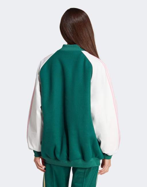 adidas Originals SST track top in collegiate green