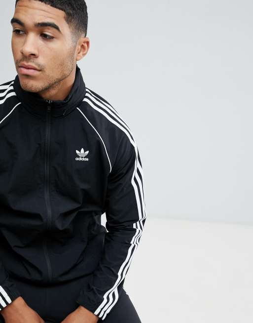 adidas Originals Superstar Windbreaker Jacket in black