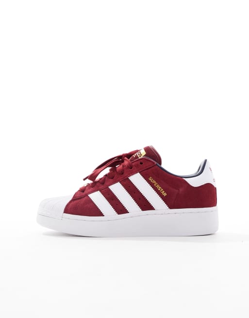 Adidas superstar outlet burgundy