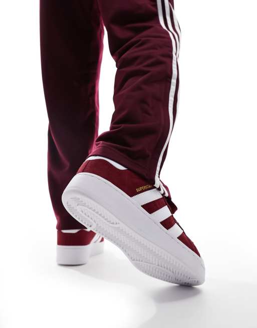 adidas Originals Superstar XLG sneakers in collegiate burgundy