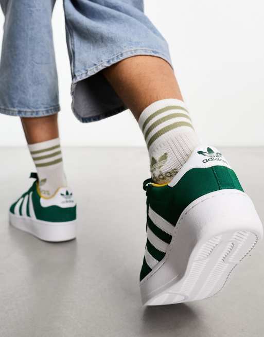 adidas Originals Superstar XLG sneakers in collegiate green ASOS