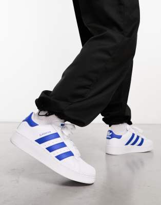 Adidas superstar cheap slip on blauw