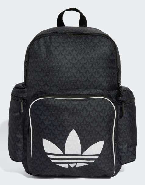 adidas Originals – Svart ryggsäck med monogram - view 1