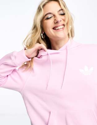 adidas Originals logo hoodie in orchid fusion - ASOS Price Checker