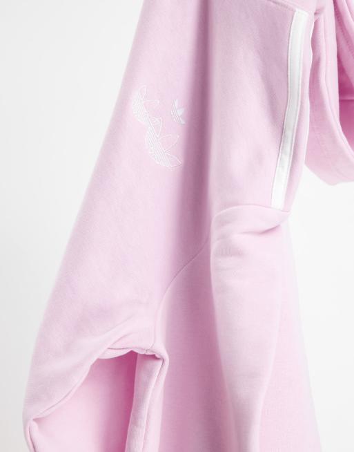 Adidas Originals Sweat a capuche a logo trefle Rose ASOS