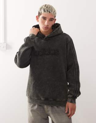 adidas Originals - Sweat à capuche - Noir délavé