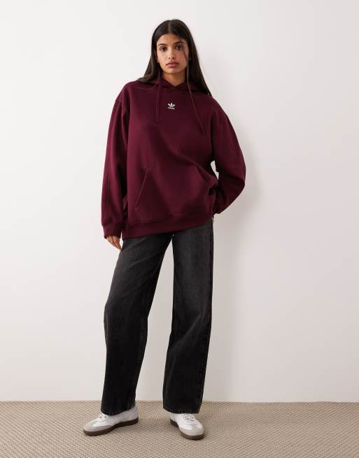 adidas Originals - Sweat à capuche oversize - Marron, 4 de 4