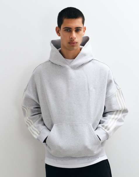 adidas Originals sweat à capuche Signature gris - view 1