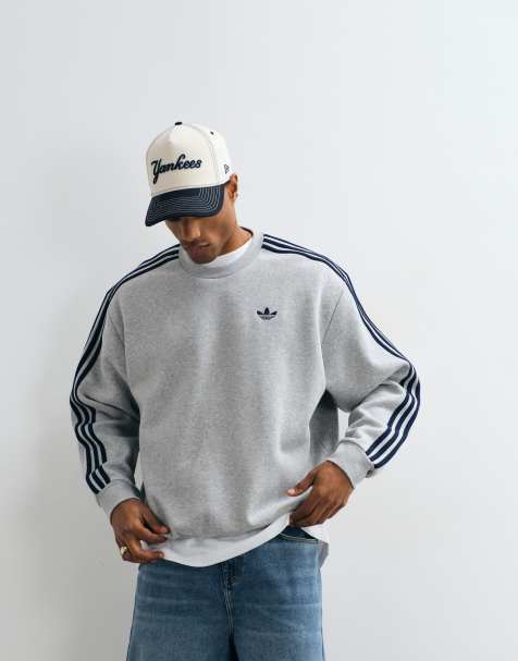 adidas Originals - Sweat-shirt à trois bandes - Gris - view 1